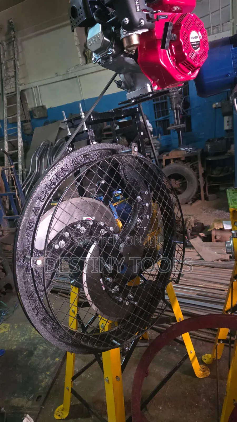 Three Blade Chaff Cutter With Engine