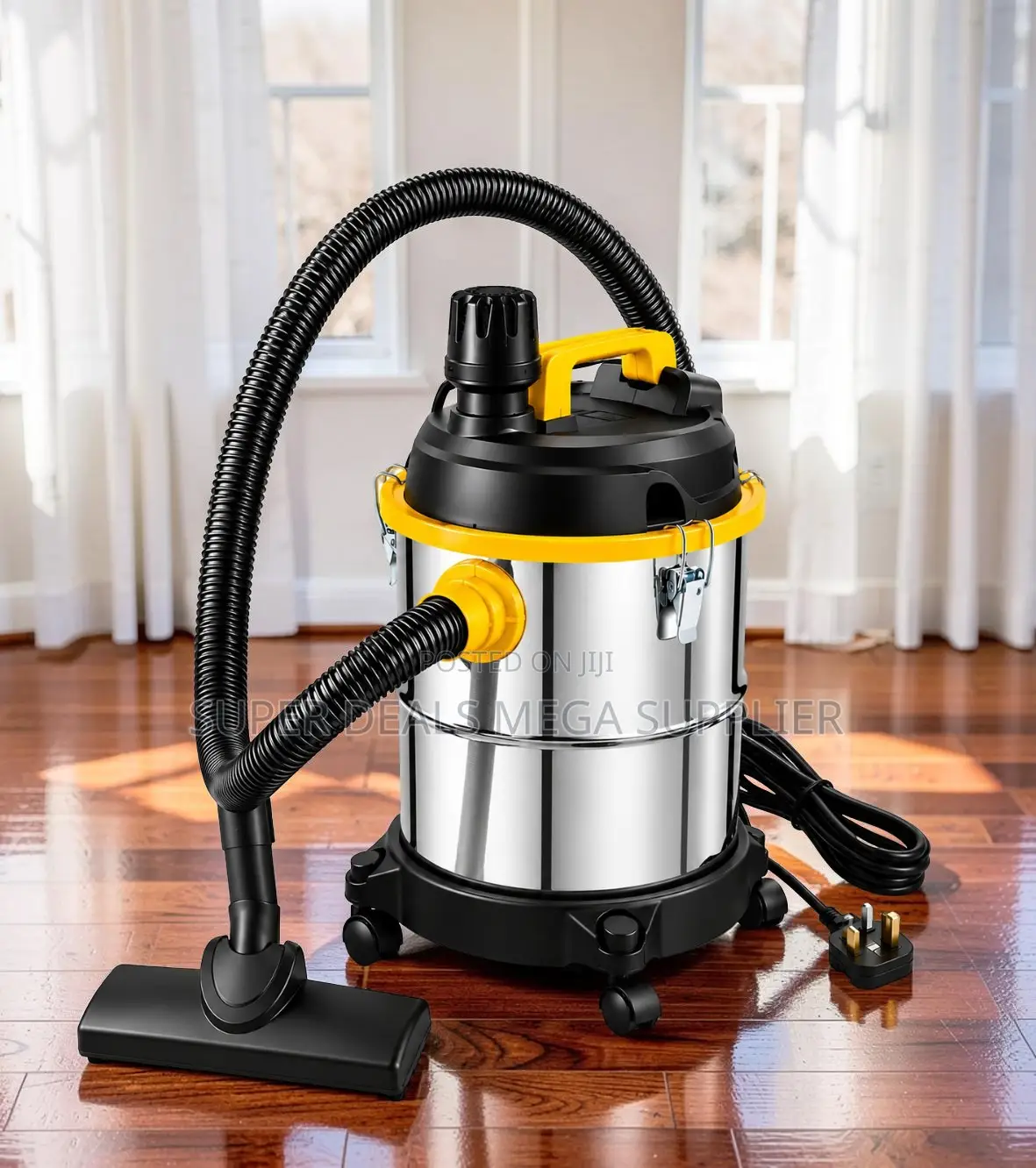 Low Noise Wet and Dry Vacuum Cleaner With Stainless Steel Tank