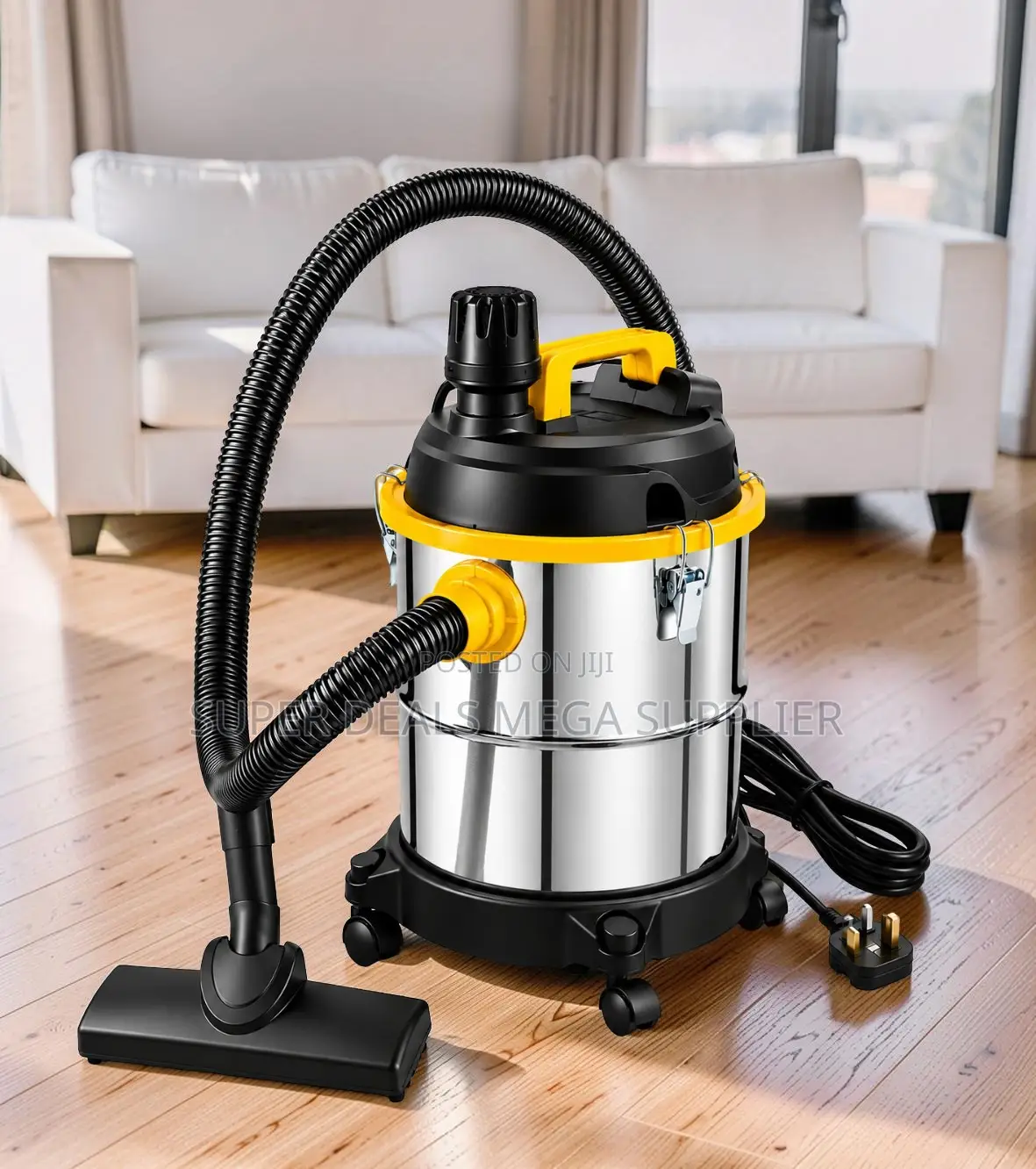 Low Noise Wet and Dry Vacuum Cleaner With Stainless Steel Tank