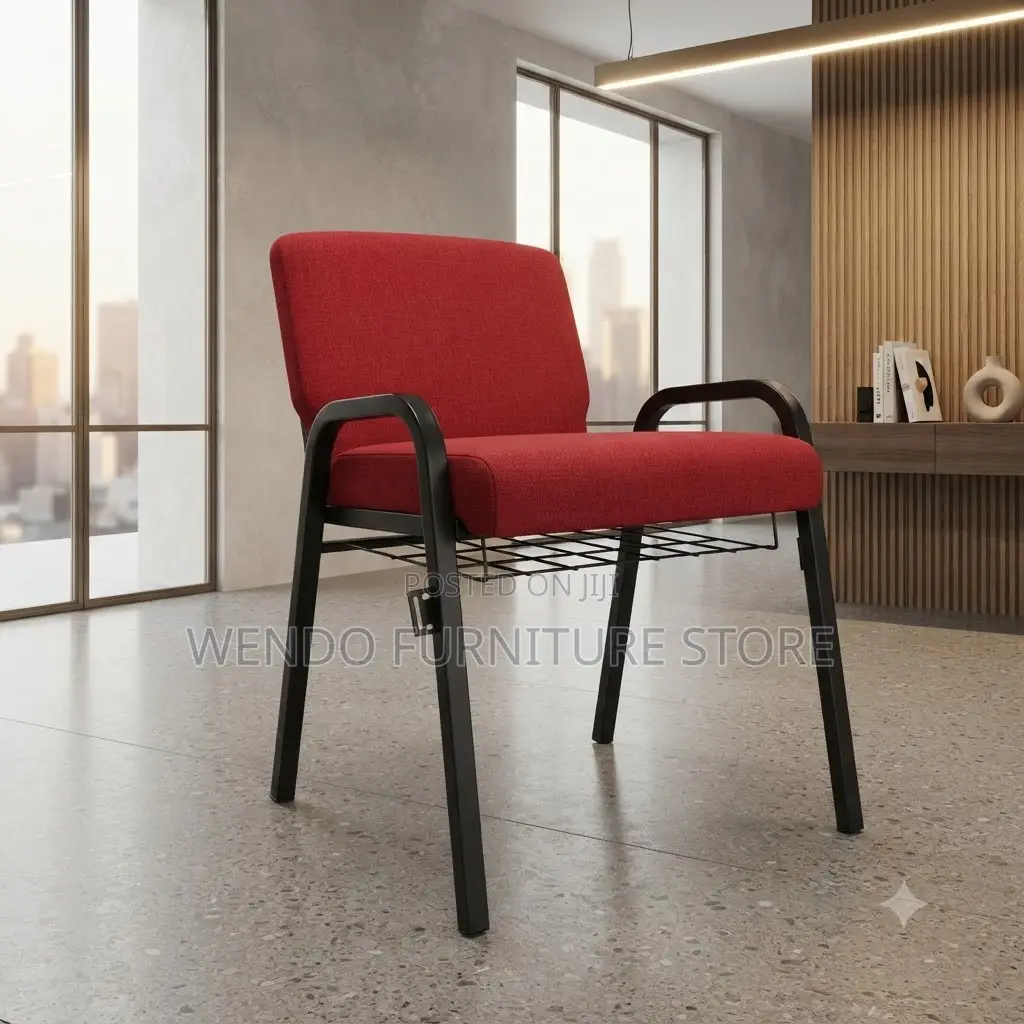 Office Chairs; Red Banquet Church Events Service Chairs