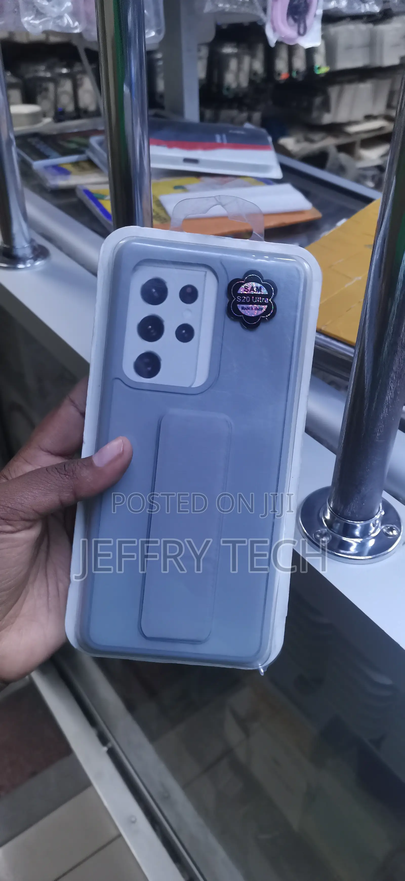 Grey Silicone Protective Case for a Samsung Galaxy S20 Ultra