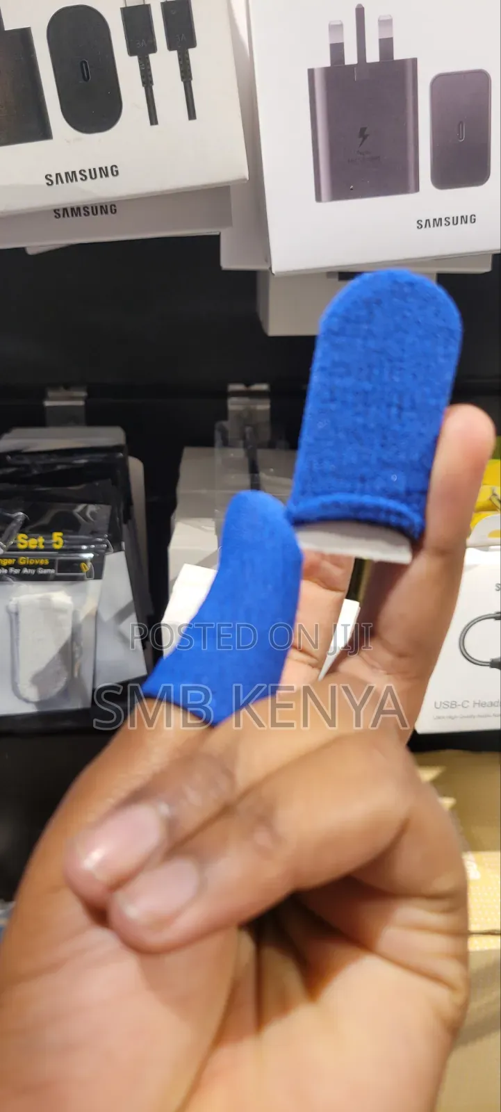 Finger Gloves for Gaming-Blue