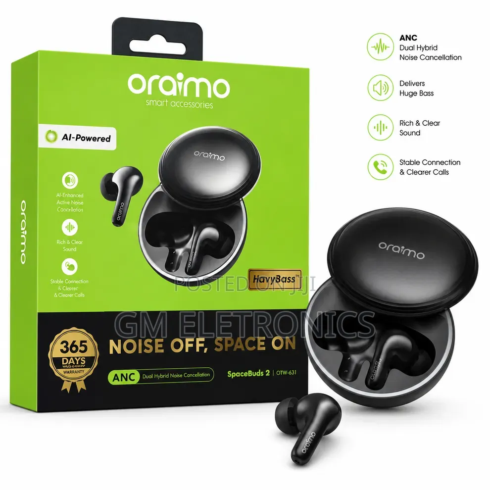 Spacebuds 2 52dB Hybrid Active Noise Cancellation AI Powered Earbuds