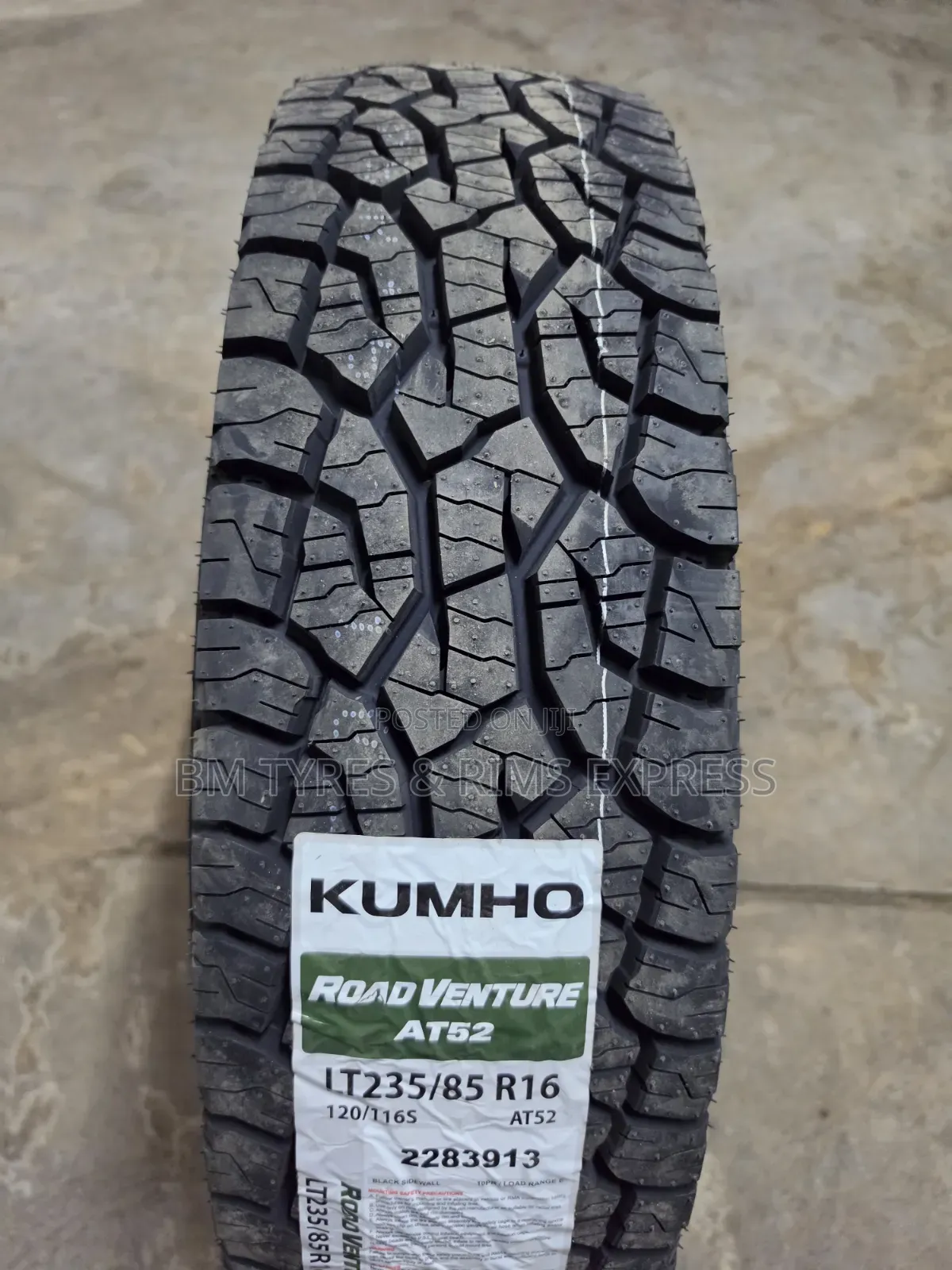 235 /85 R16 Khumo Tires (All Terrain) at 52.