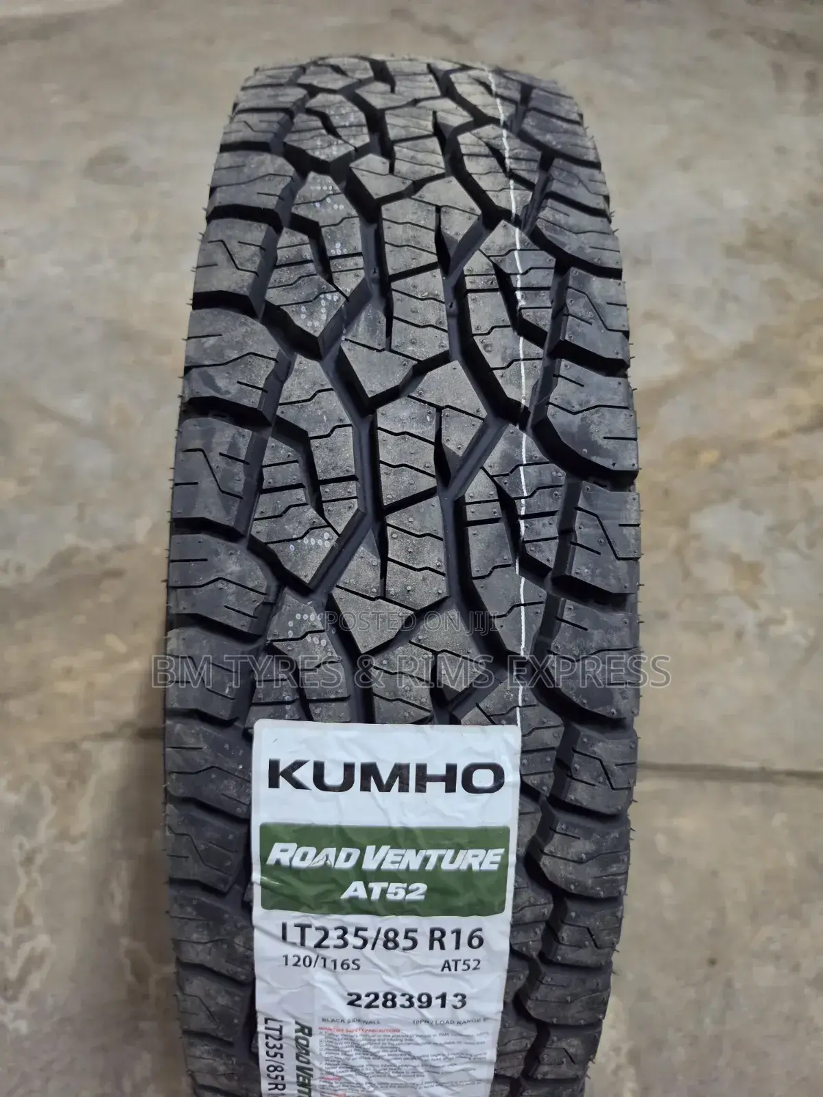 235 /85 R16 Khumo Tires (All Terrain) at 52.