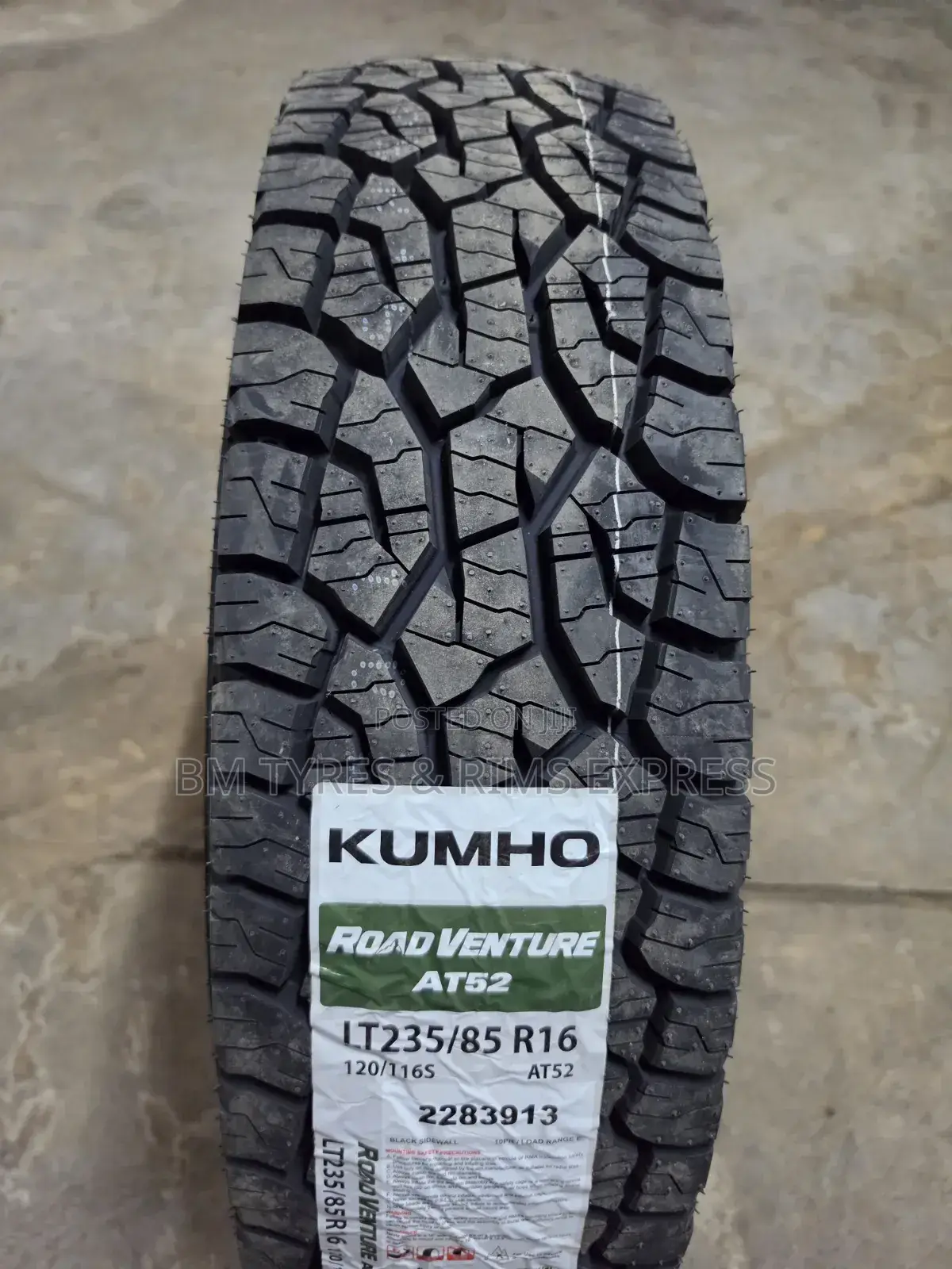 235 /85 R16 Khumo Tires (All Terrain) at 52.