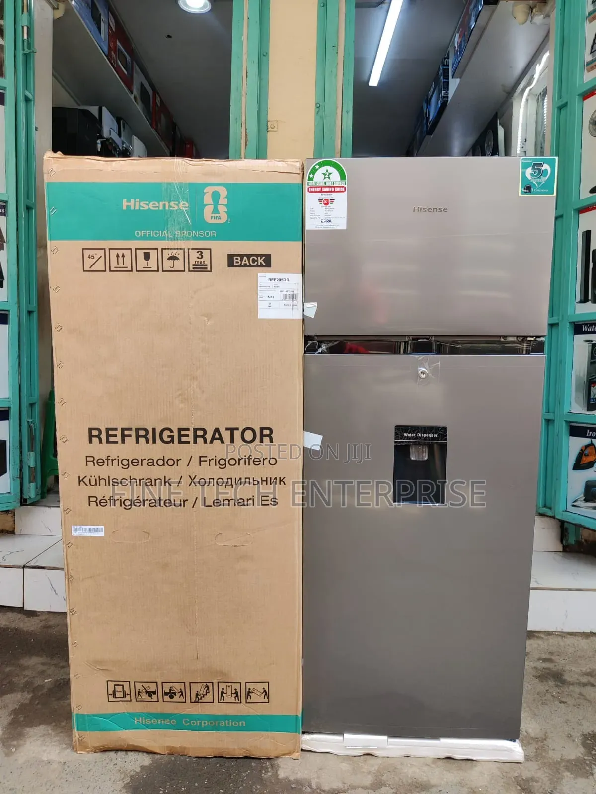 *Hisense Fridge 205Litres Direct Cool With Dispenser