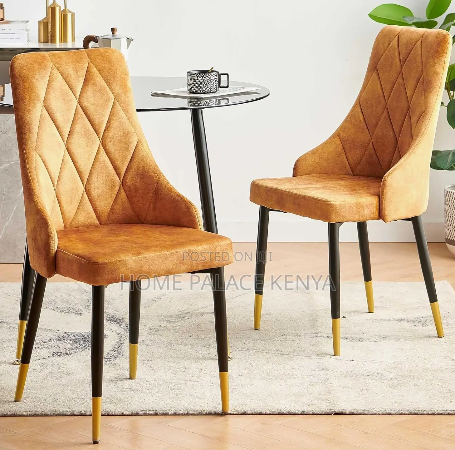 Dining Chair: Nordicana Velvet Home Kitchen Chair