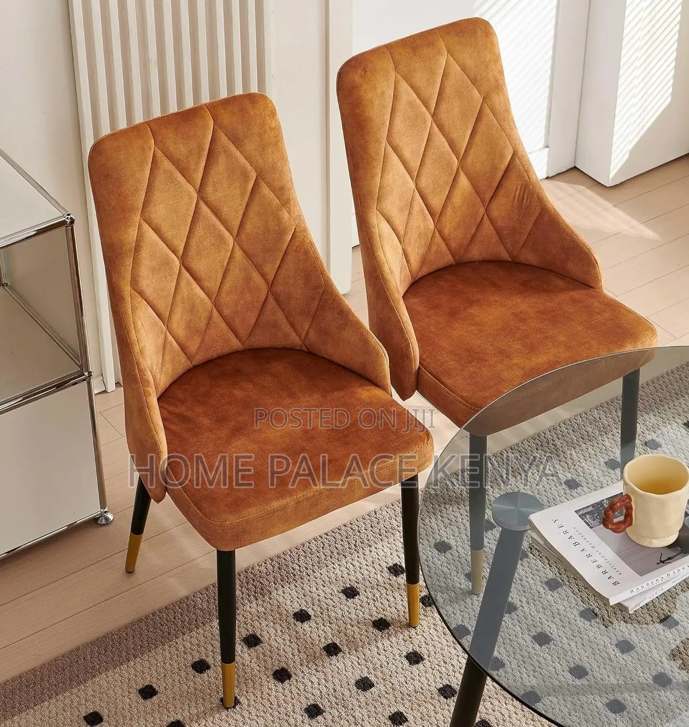 Dining Chair: Nordicana Velvet Home Kitchen Chair