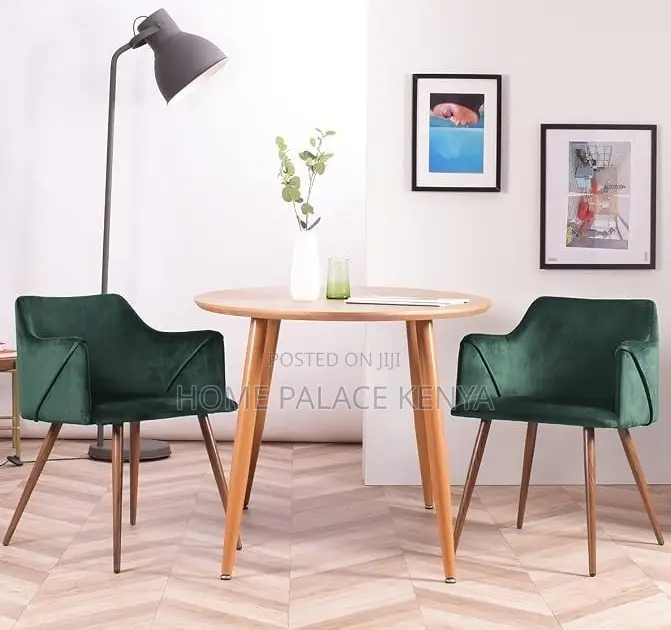 Dining Chair: Velvet Dream Texture Chair With Dark Oak Metal Legs