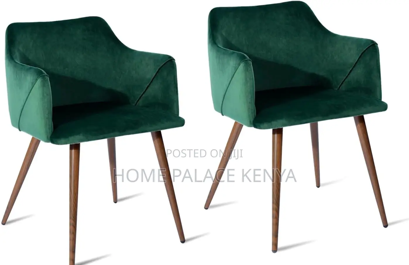 Dining Chair: Velvet Dream Texture Chair With Dark Oak Metal Legs