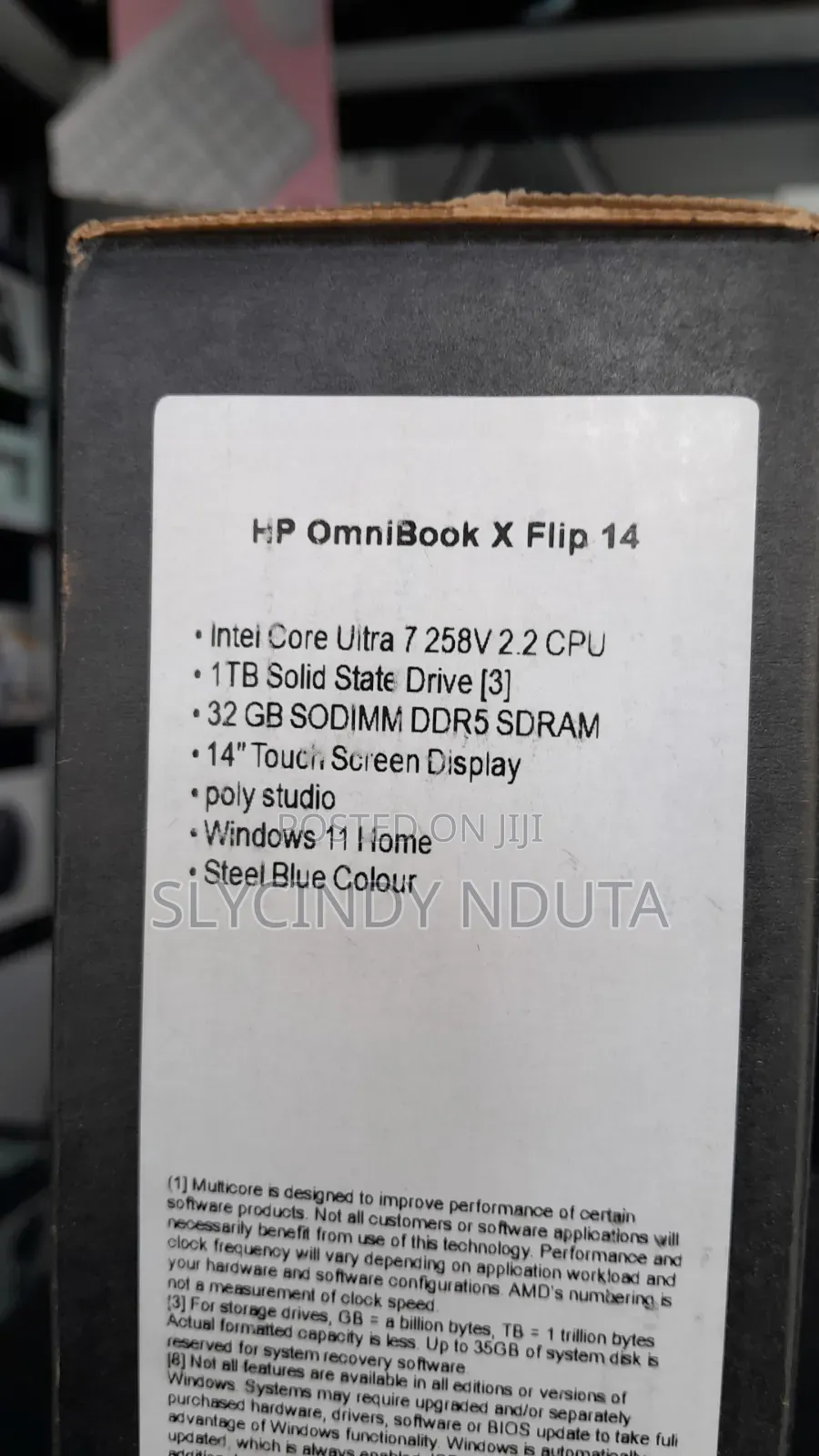 New Laptop HP OmniBook Ultra Flip 14" 16GB Intel Core i7 SSD 1T