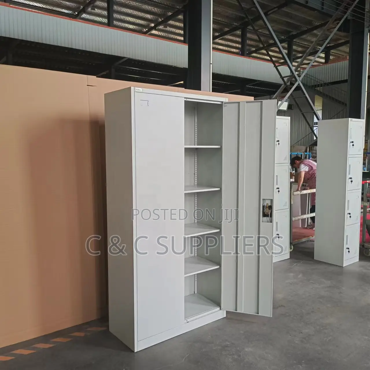 2-Door Full Metal Storage Cabinet.