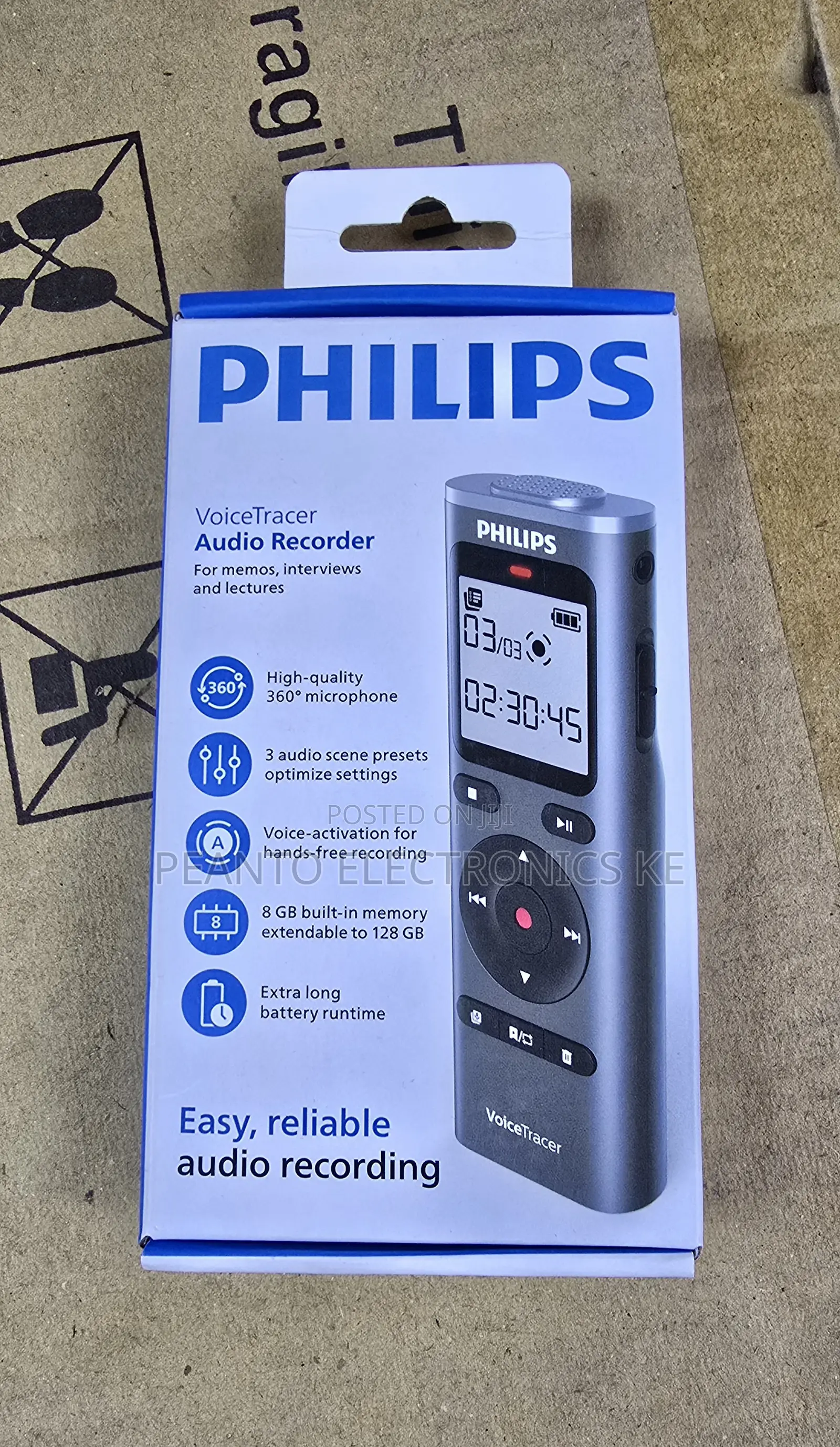 Philips VoiceTracer DVT2075 Audio Recorder