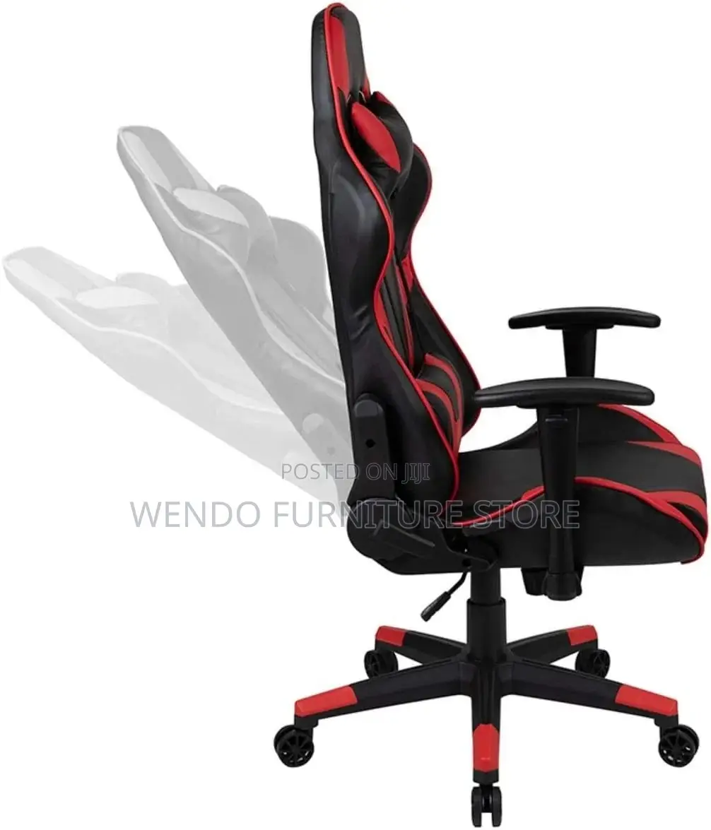 Office Chair : Deadskull Gaming Chair Red and Black