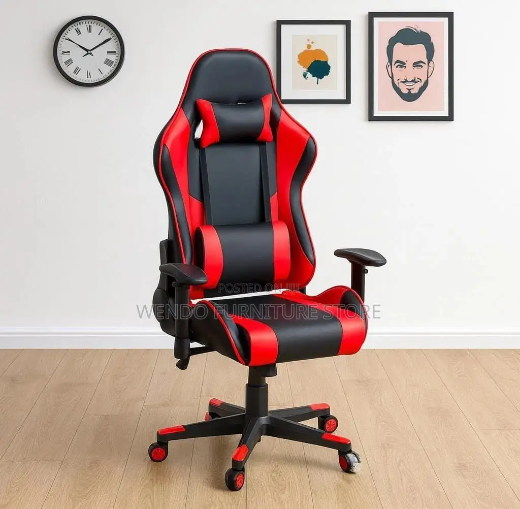 Office Chair : Deadskull Gaming Chair Red and Black