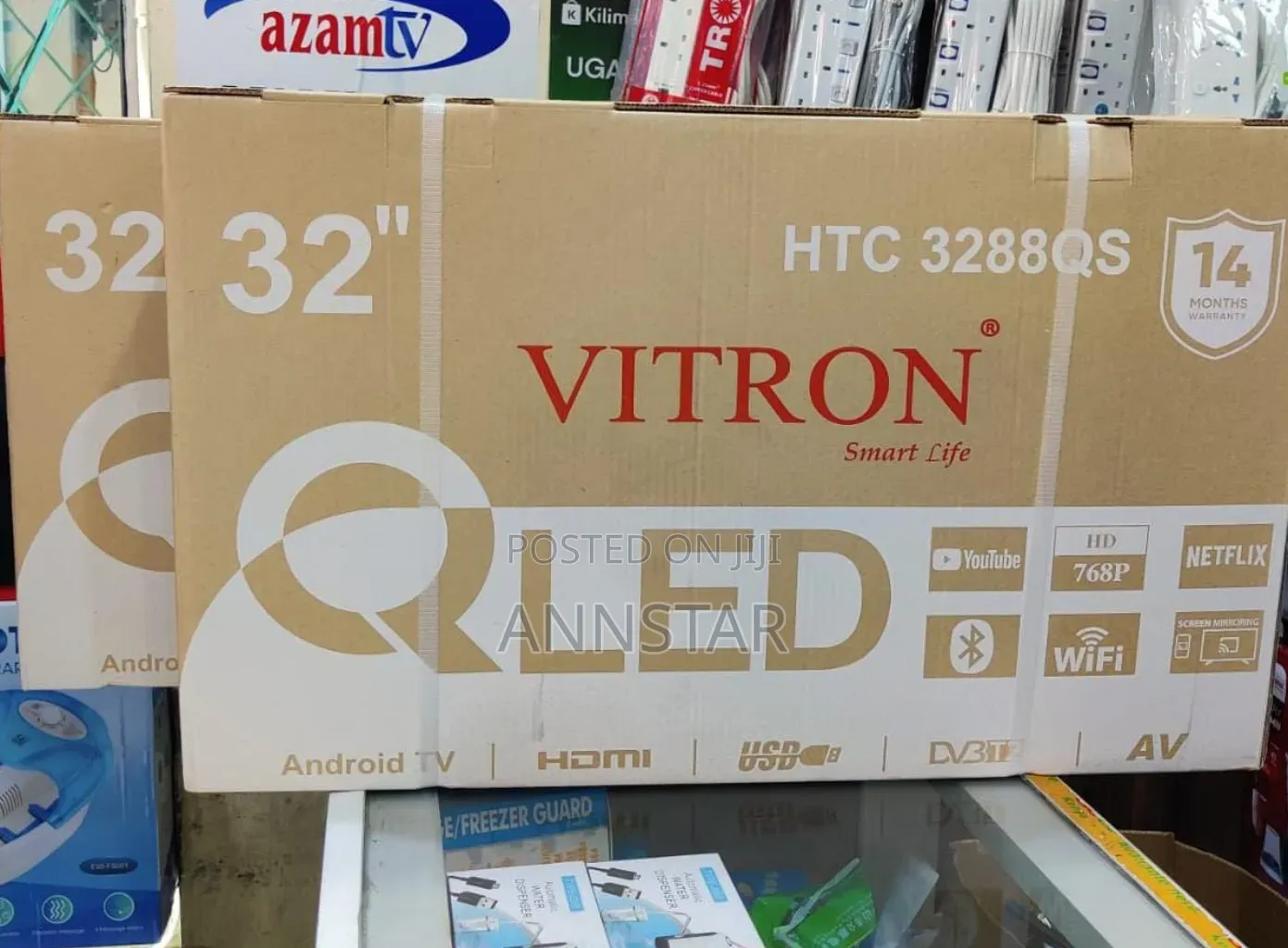 *Vitron 32" QLED Smart Android Frameless With Bluetooth