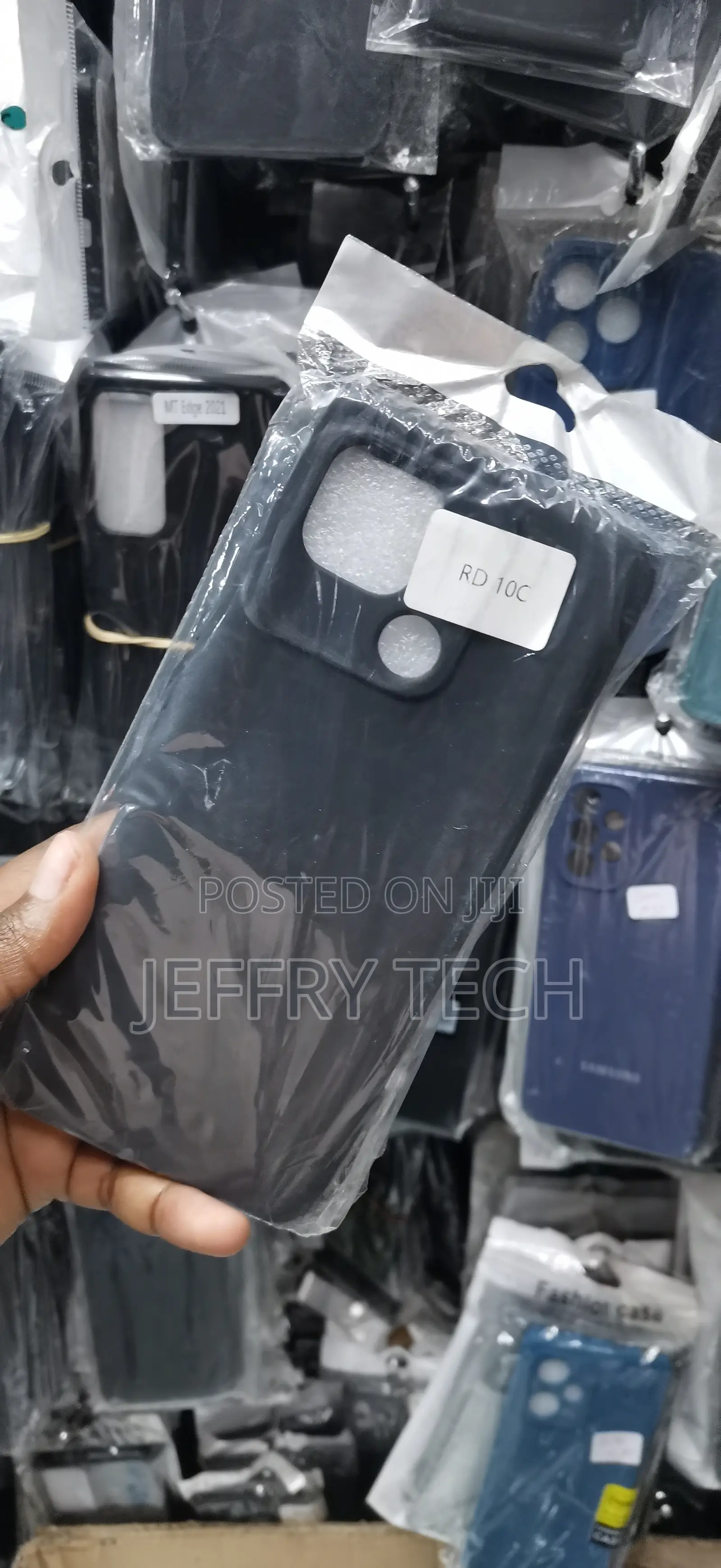 Redmi 10C Silicone Case, Which Features a Matte Black Finish