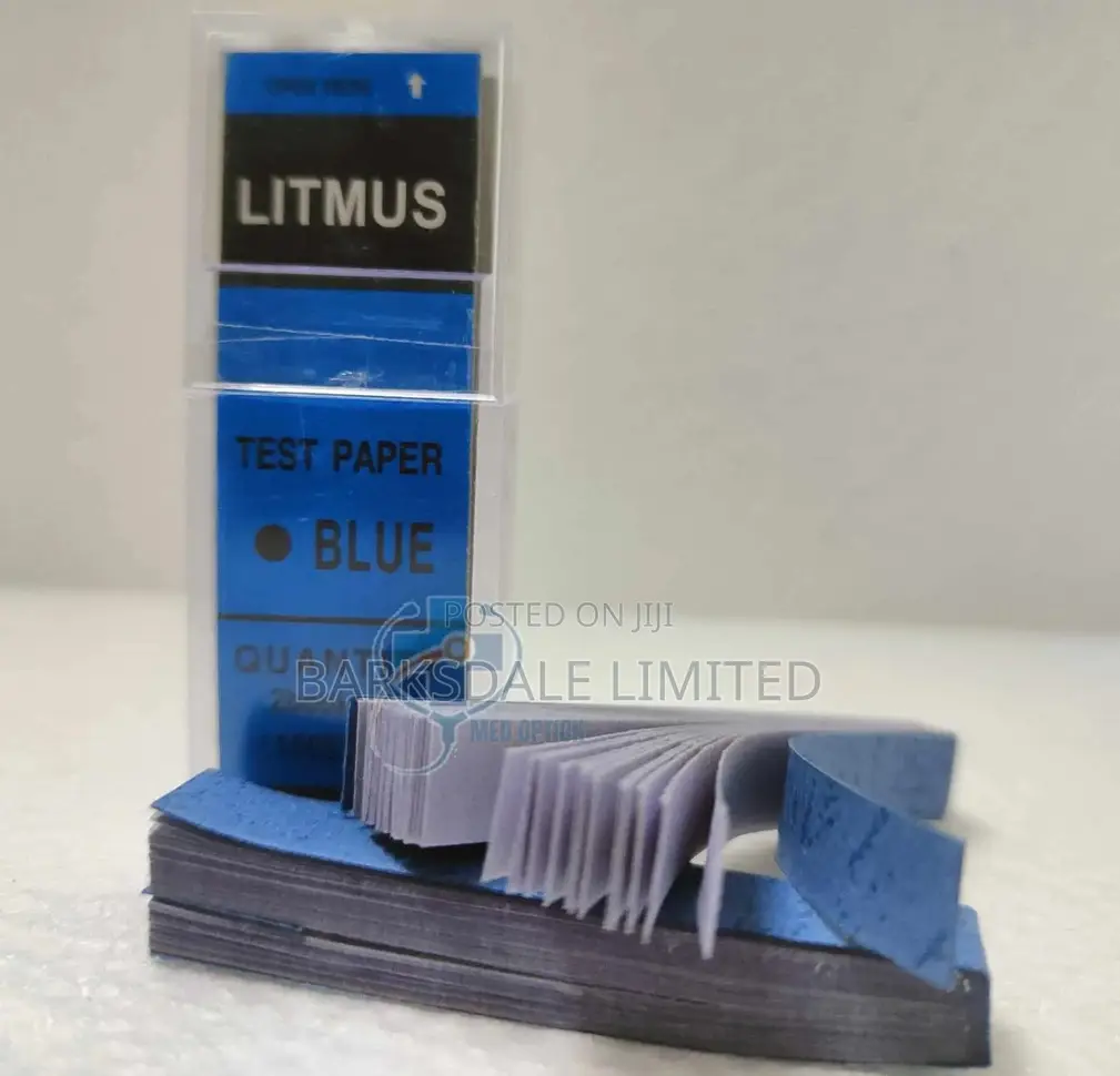 Blue Litmus Paper 100 Strips pH Testing Acid Water Quality Science