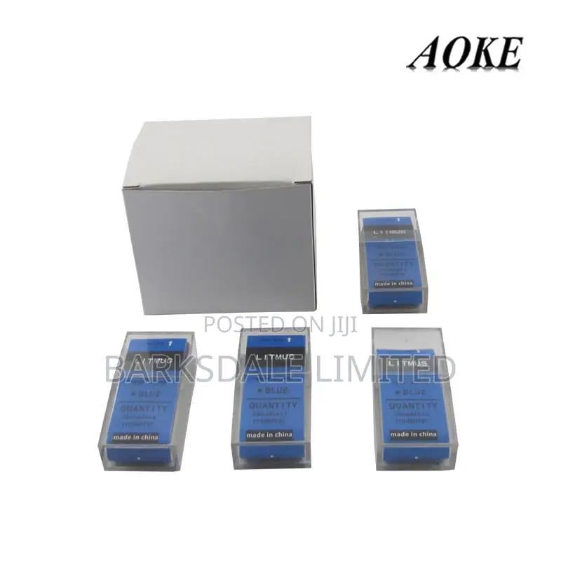 Blue Litmus Paper 100 Strips pH Testing Acid Water Quality Science