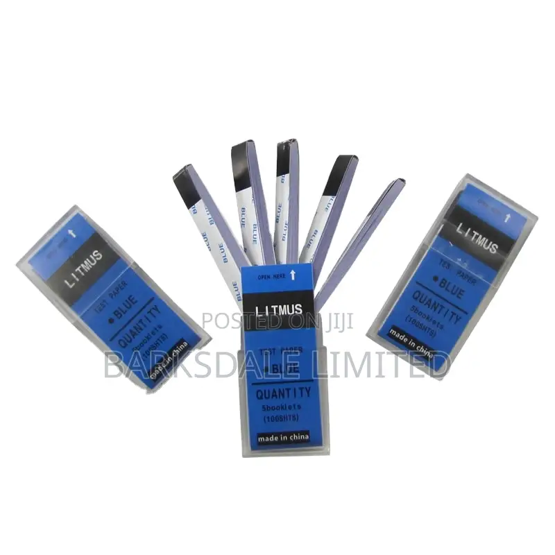 Blue Litmus Paper 100 Strips pH Testing Acid Water Quality Science