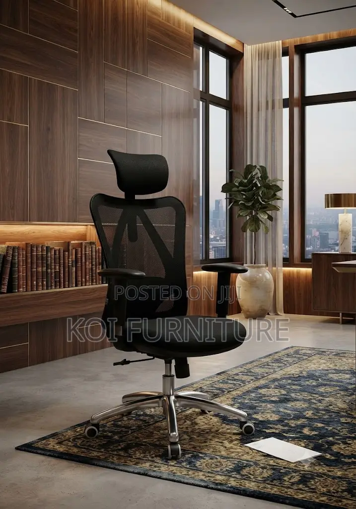 Office Chairs; Ergonomic High Backrest Office Mesh Chairs