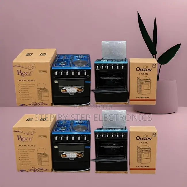 Premium 4 Gas 3 Gas Burners +1 Electric Free Standing Cooker