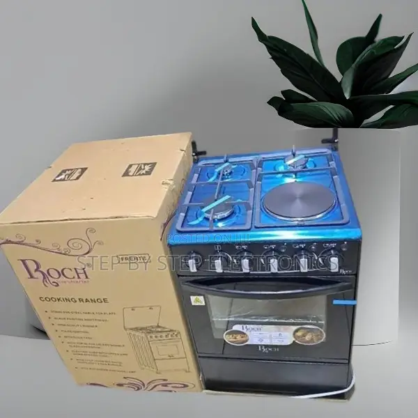 Stylish 4 Gas 3 Gas Burners +1 Electric Free Standing Cooker