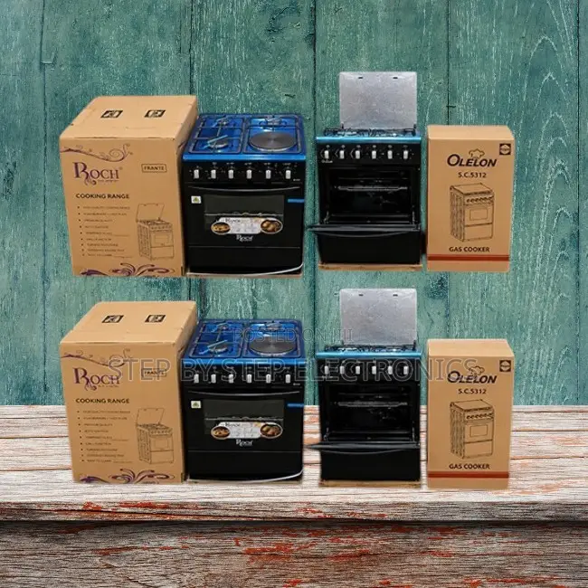 Family Size 4 Gas 3 Gas Burners +1 Electric Free Standing Cooker
