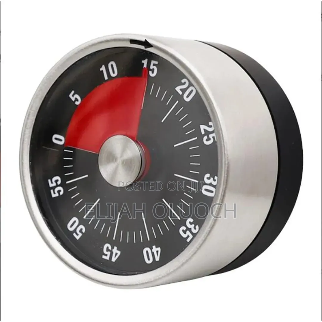 Kitchen Timer With a Magnetic Back
