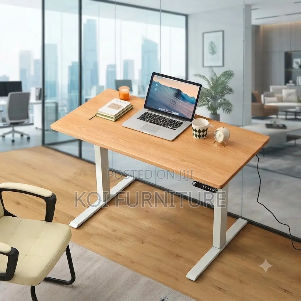 Office Desk; 1.2 Meters Electric Adjustable Professional Workflows