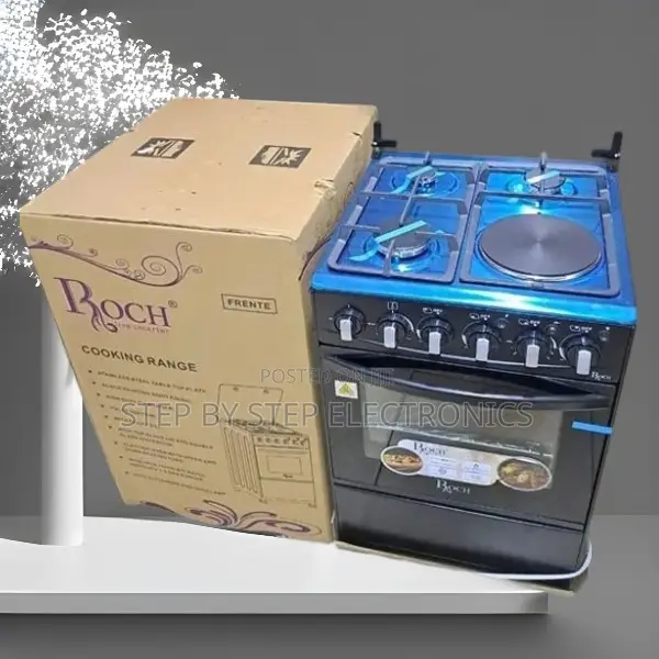 Flame Failure 4 Gas 3 Gas Burners +1 Electric Free Standing Cooker