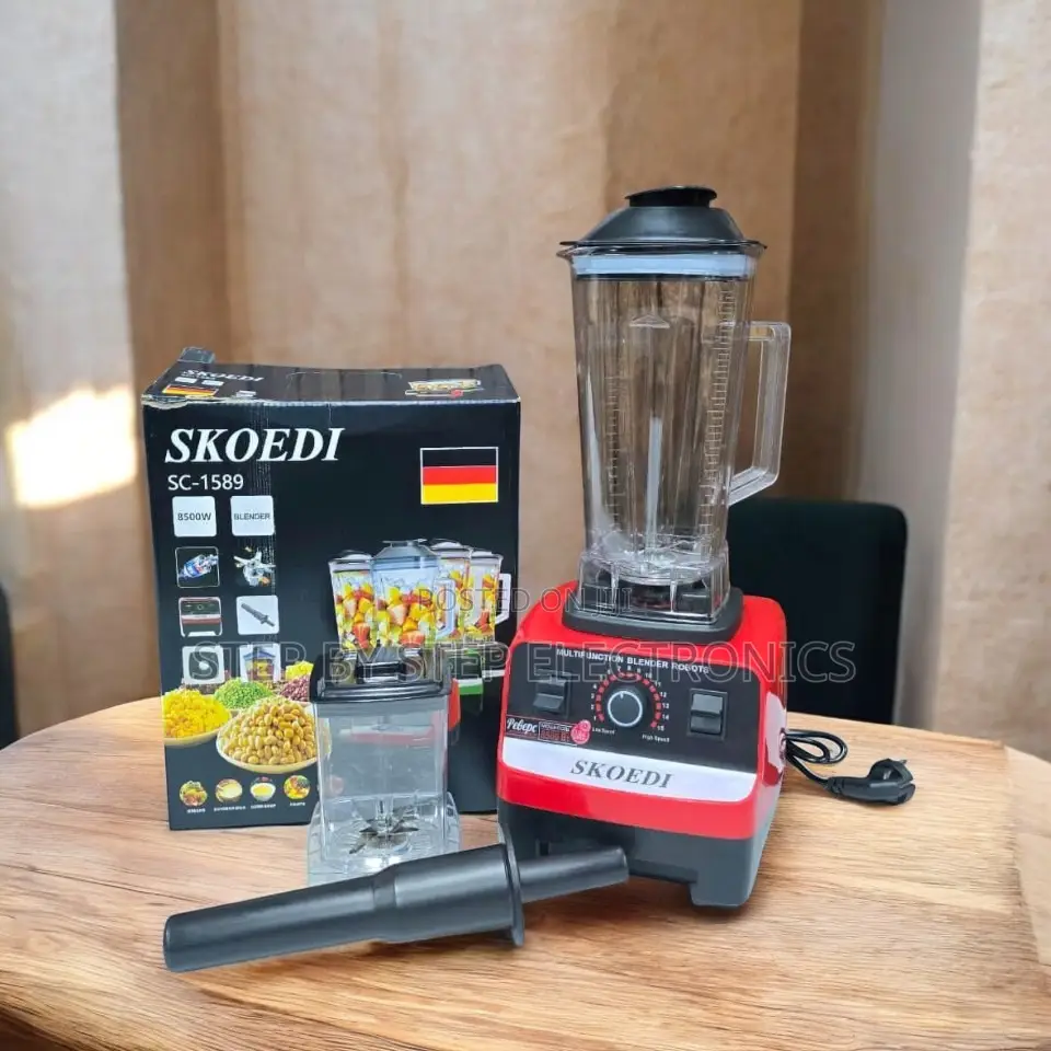 Durable Silver Crest 2-in-1 Double Cup Blender Grinder