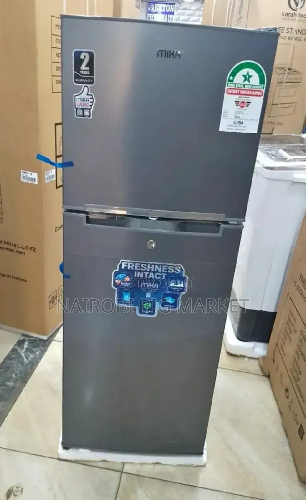 2 Years Warranty Mika 138 L Fridge
