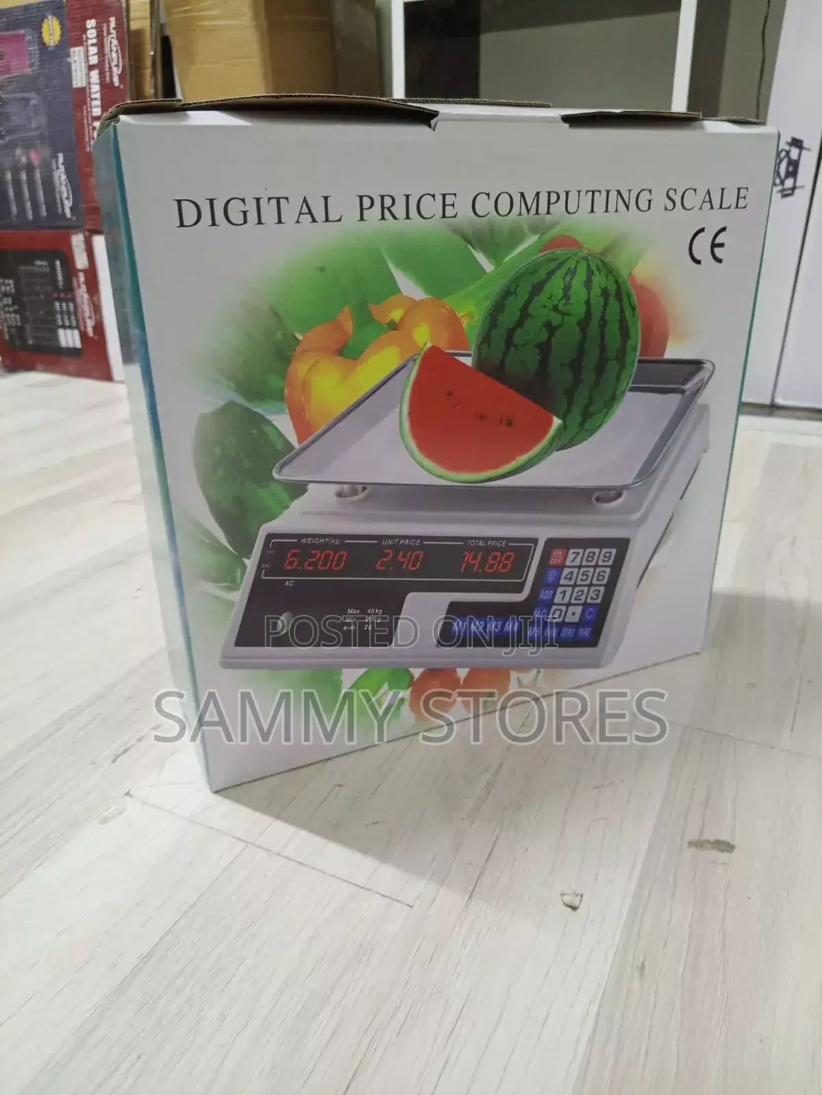 Digital Price Weighing Scale 40kg Stainless Steel Platform With Memory