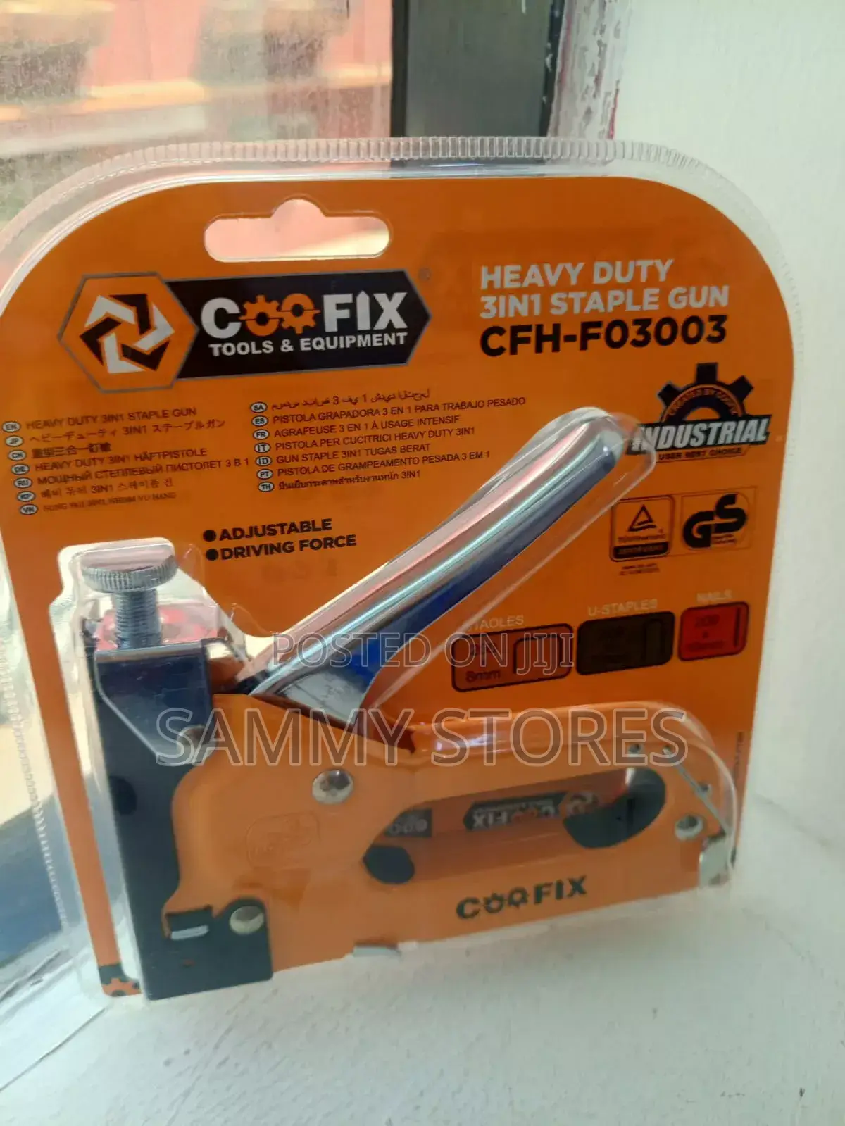 COOFIX 3-in-1 Staple Gun – Durable Metal Hand Woodworking Crafts