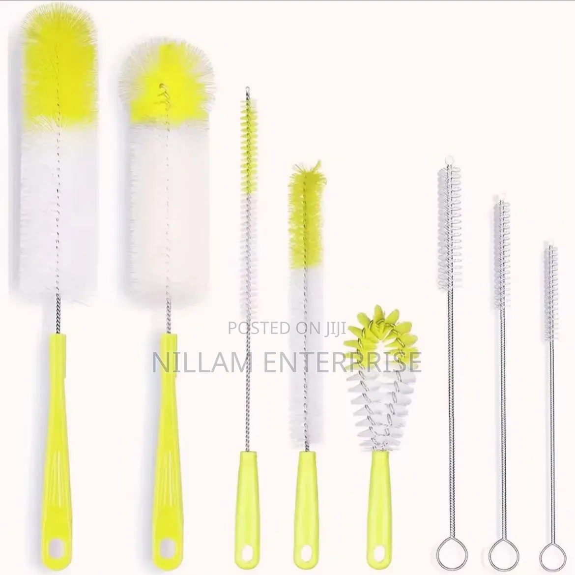 8pcs Straw Tea Stain Removal Brush Set*