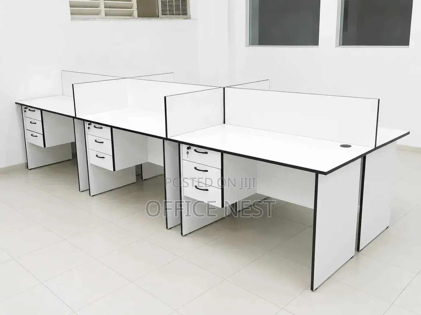 6-Seater Office Workstation Desk