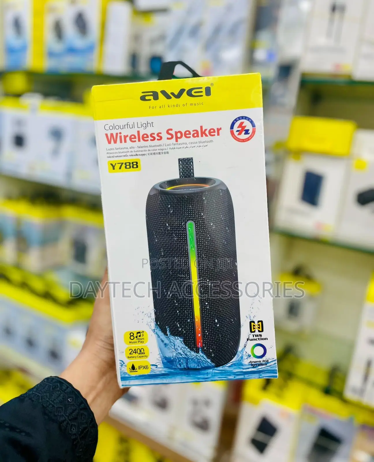 Awei Y788 Wireless Bluetooth Speaker - Black
