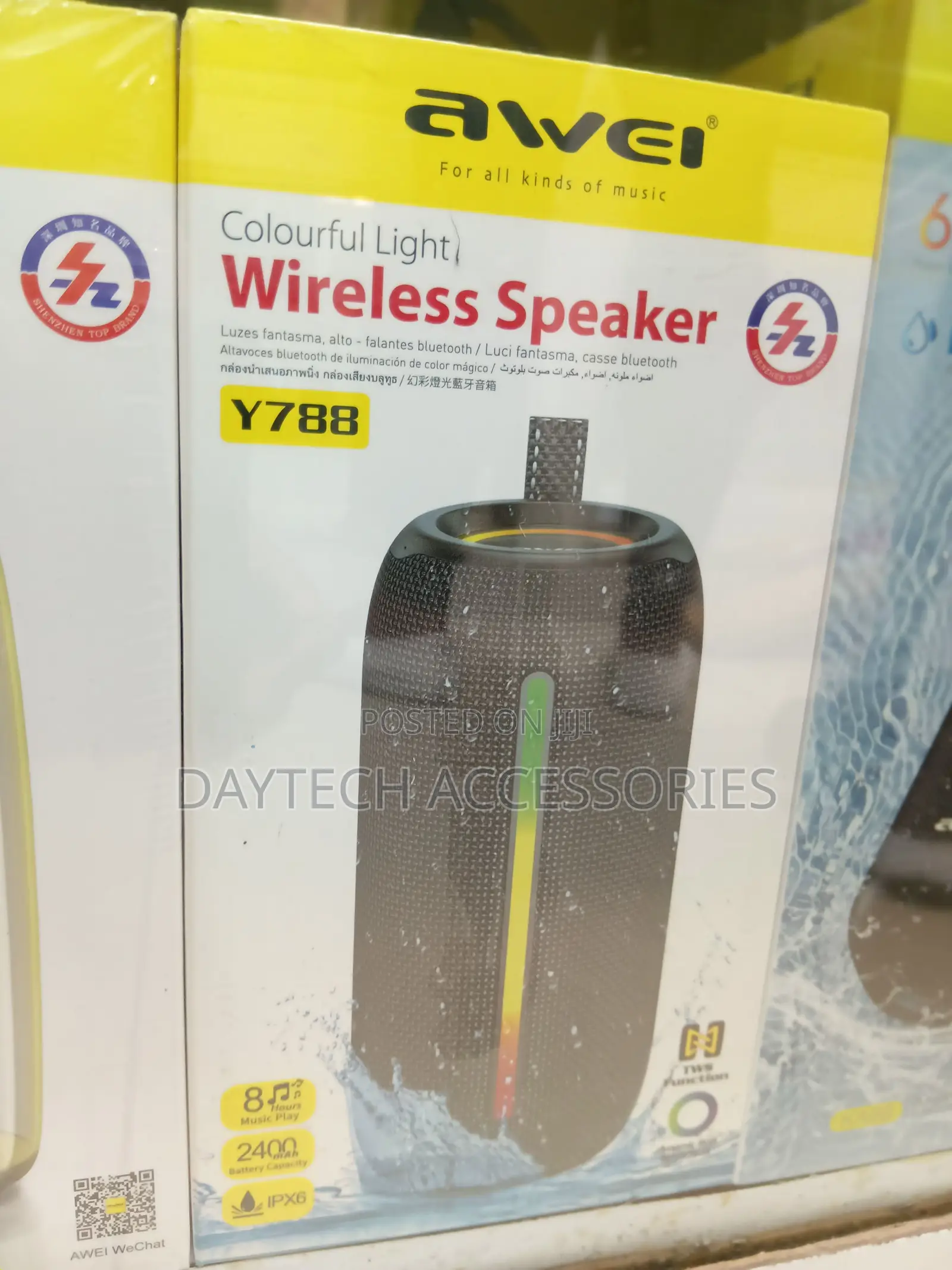 Awei Y788 Portable Outdoor Bluetooth Speaker - Black
