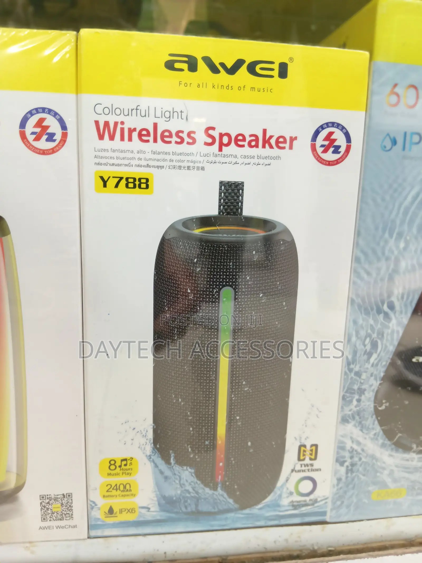Awei Y788 Portable Outdoor Bluetooth Speaker - Black