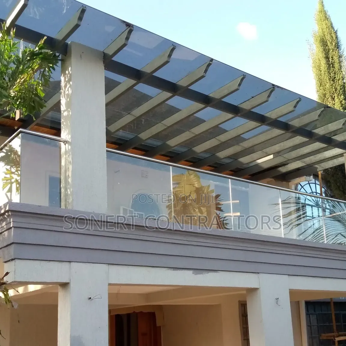 Outdoor Pergola Laminated Glass