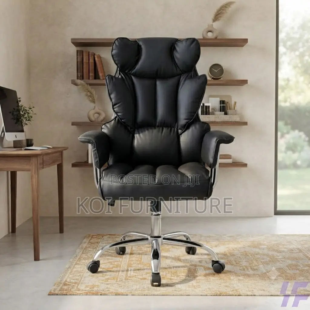 Office Chairs; Executive Heavy Leathered Office Chairs in Buterfly