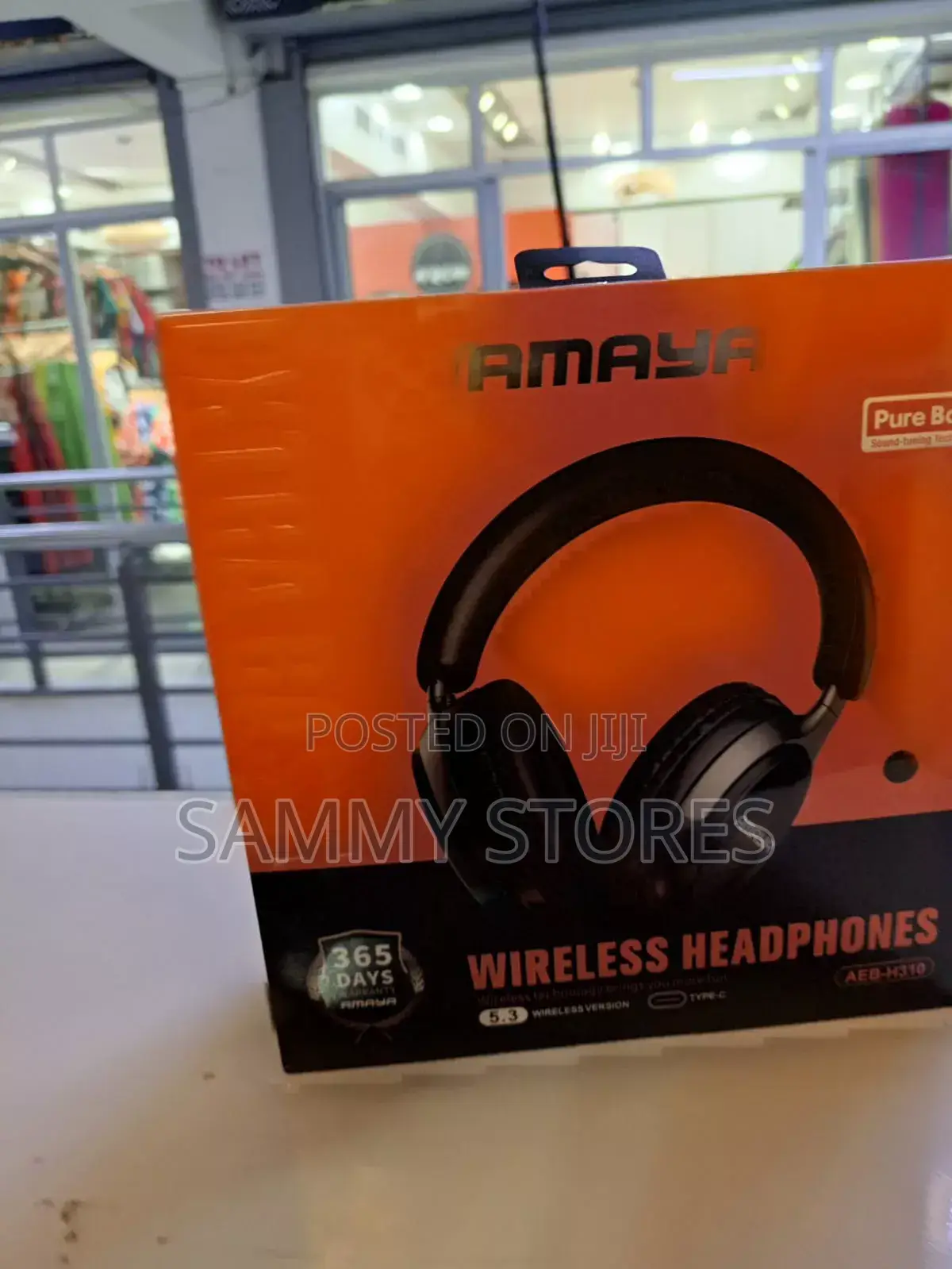 AMAYA Bluetooth 5.3 Wireless Headphones –Bass Audio, Noise-Isolating
