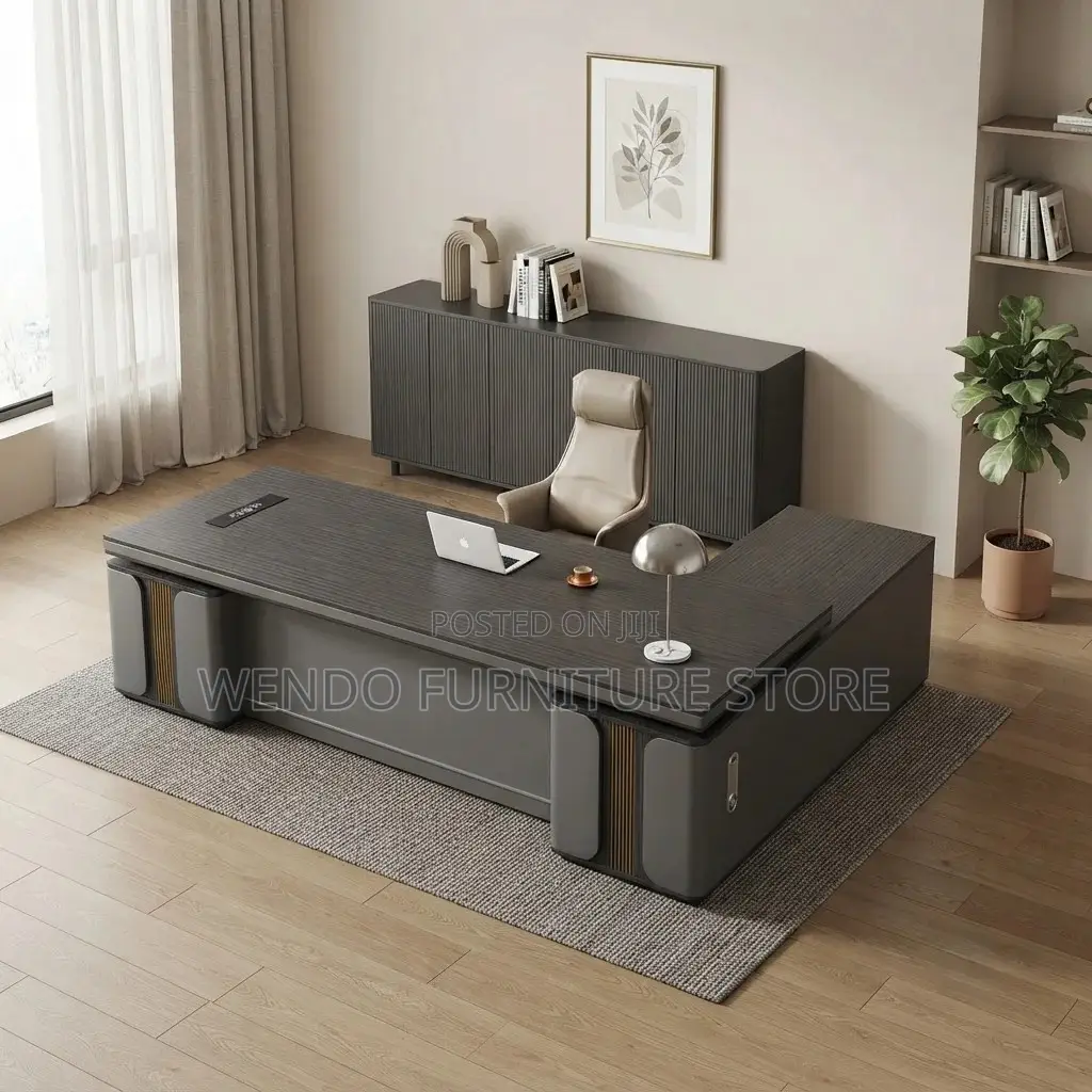 Office Desk; 2.4 Meter Executive Pnama Office Shaped Desk