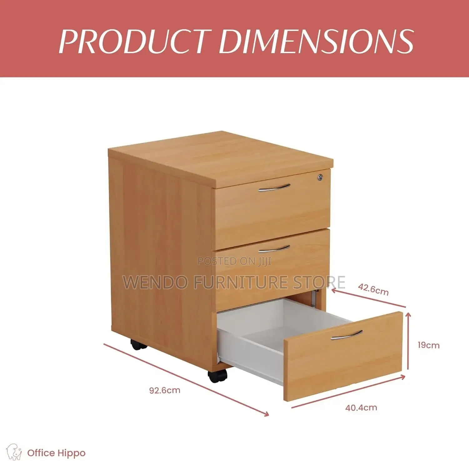 Office Cabinet; Mobile Home Office Pedestal Wooden Cabinet
