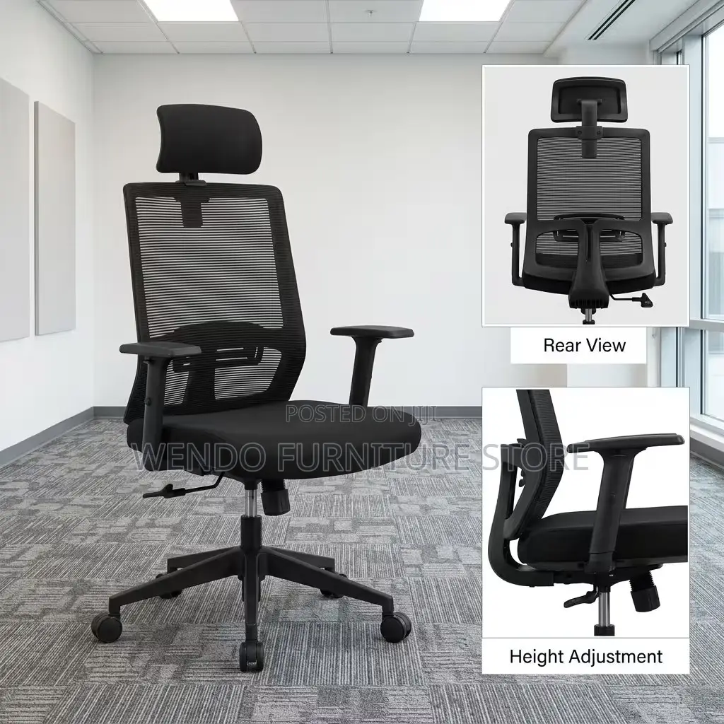 Office Chairs; Ergonomic Office Meshed Adjustable Swivel KOI Chairs