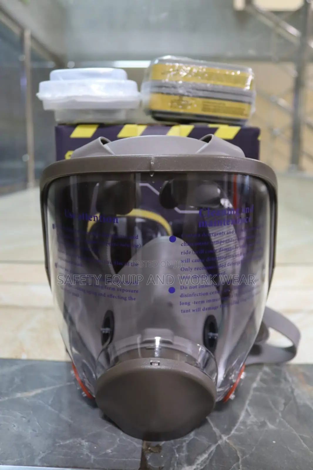 Safety Boy S6700 Full Face Respirator Mask Set With Filter Cartridges