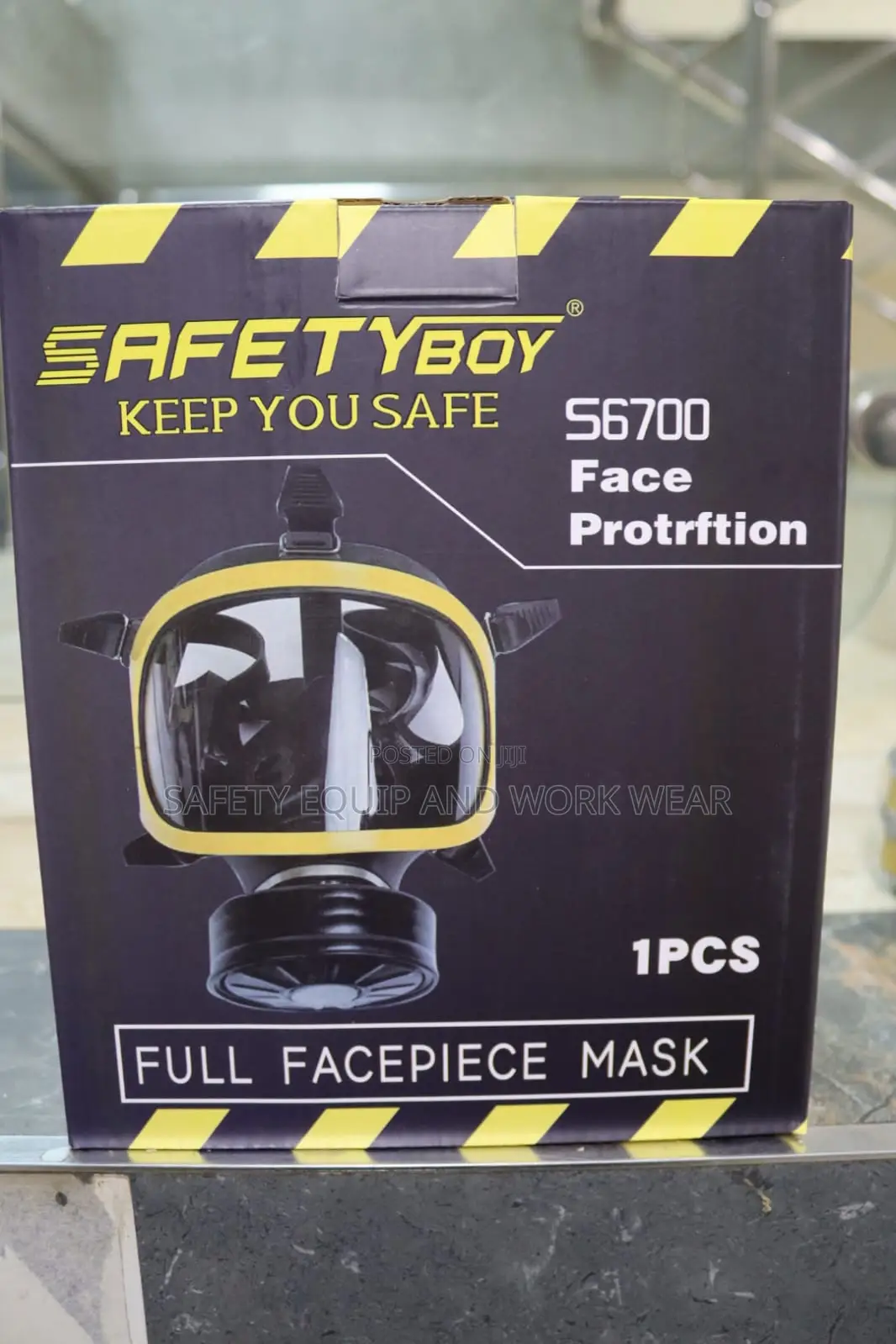 Safety Boy S6700 Full Face Respirator Mask Set With Filter Cartridges