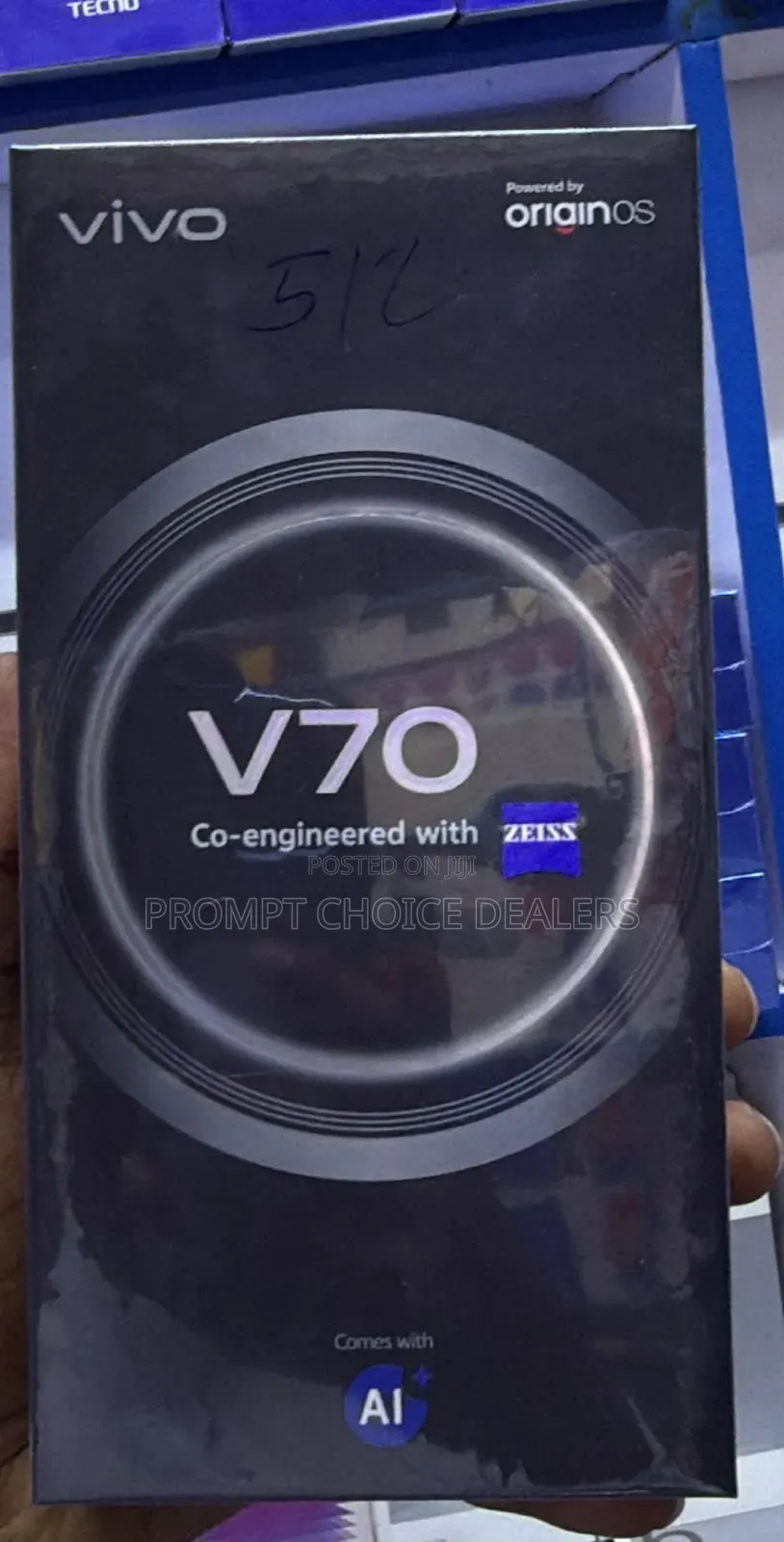 New Vivo V70 256 GB Black